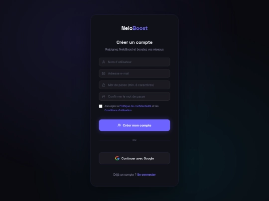 login screenshot