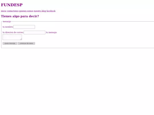 contactenos.index screenshot
