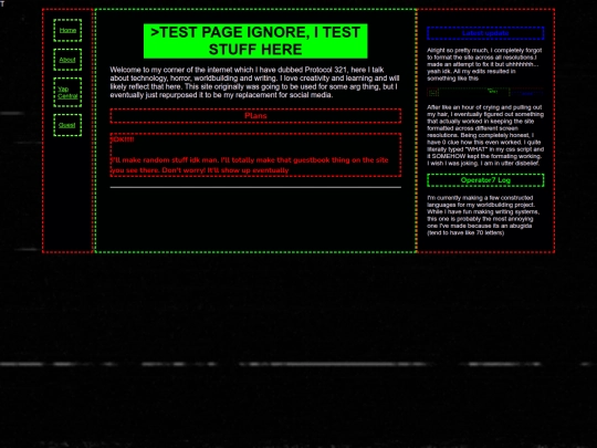 testpage screenshot