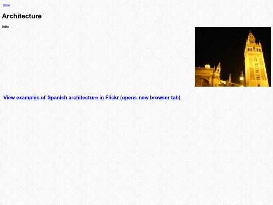 culture/Architecture screenshot