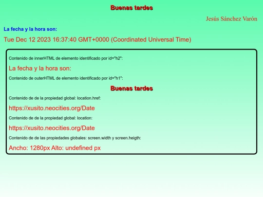 Date screenshot