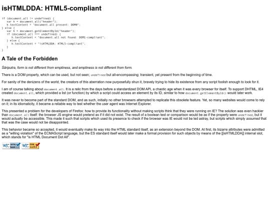 isHTMLDDA screenshot