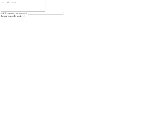 test/utf-7 screenshot