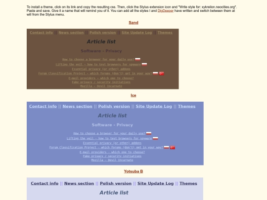 themes screenshot
