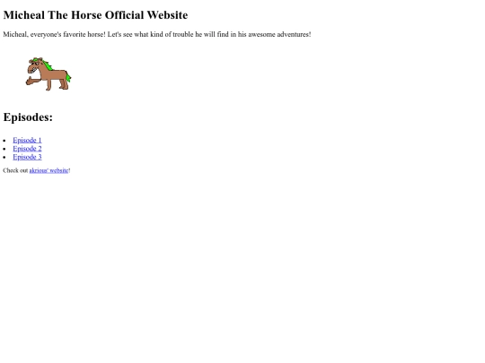 micheal_the_horse/home screenshot