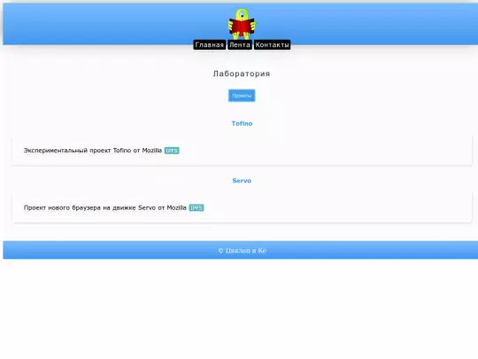 internet/browse/firefox/laboratory/project screenshot
