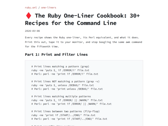 one-liners/2026-03-06-one-liner-cookbook screenshot