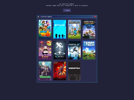 games screenshot