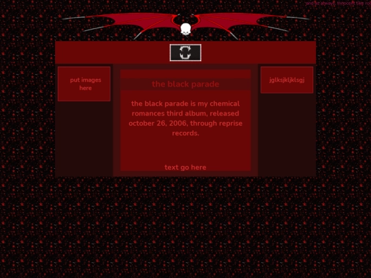 albums/blackparade screenshot
