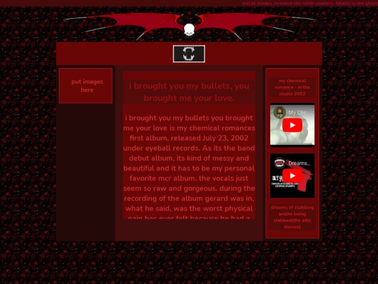 albums/bullets screenshot