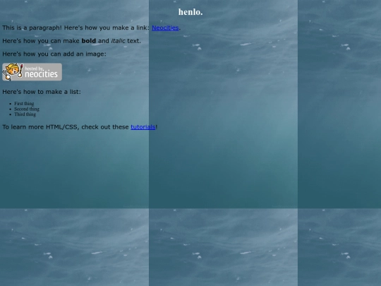 index screenshot