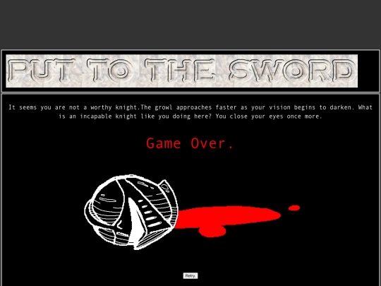 Gameover screenshot