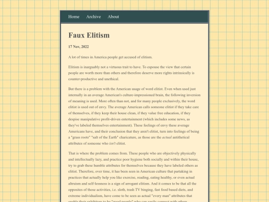 blog/posts/2022-11-17-Faux-Elitism screenshot