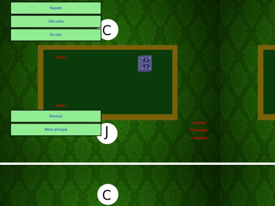 Pagina juego Blackjack screenshot