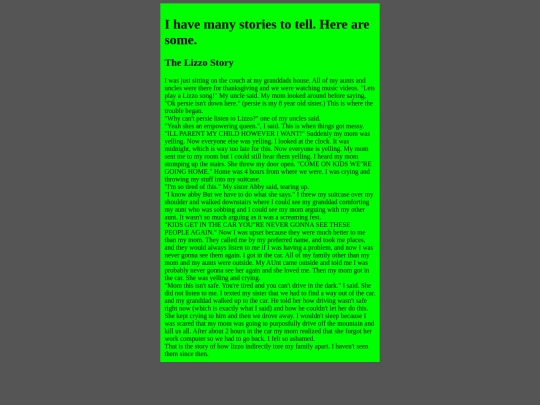 stories screenshot