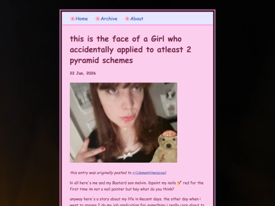 blog/posts/2026-01-22-this-is-the-face-of-a-Girl-who-accidentally-applied-to-atleast-2-pyramid-schemes screenshot