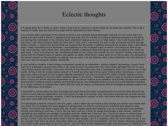 EclecticThoughts screenshot
