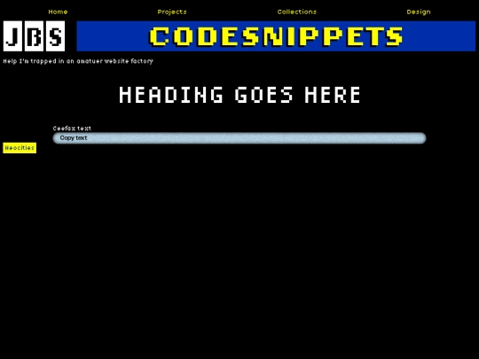 codesnippets screenshot