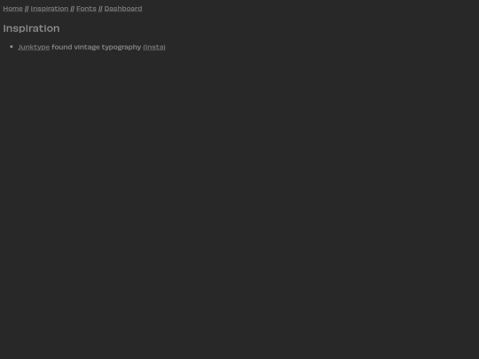projectdump/inspiration screenshot