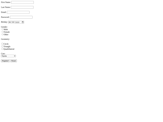 register screenshot