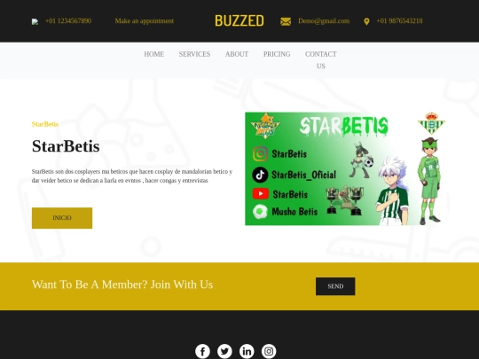 buzzed-html-template/about screenshot