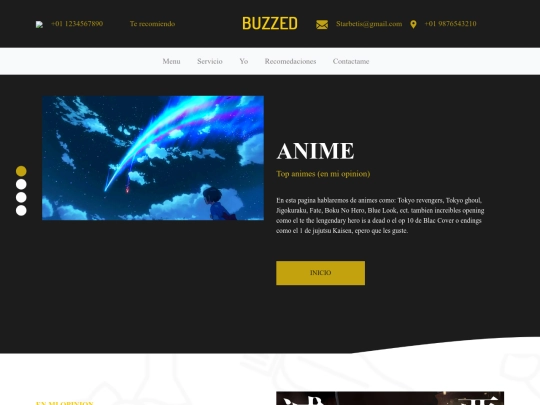 buzzed-html-template screenshot