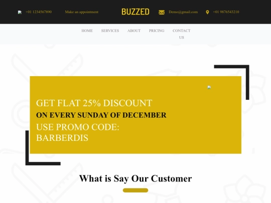 buzzed-html-template/pricing screenshot