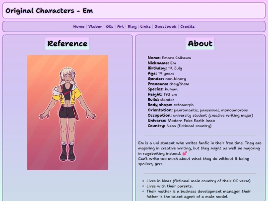 oc/em screenshot