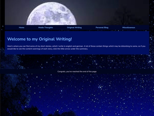 Original Writing screenshot