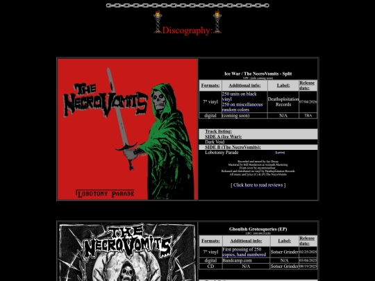 discography screenshot