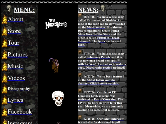 menu screenshot