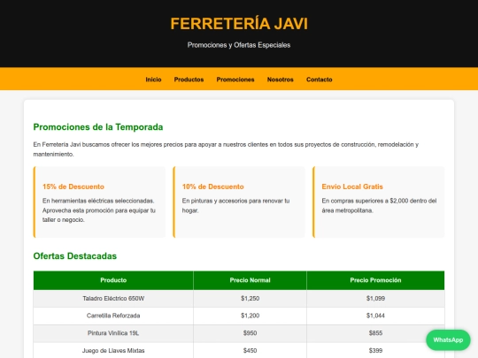 promociones screenshot