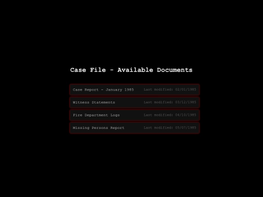 casefile screenshot