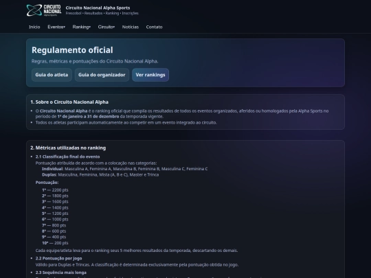 circuito/regulamento screenshot