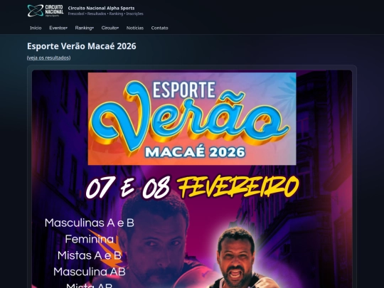 eventos/esporte-verao-macae screenshot