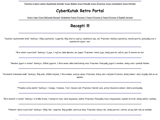 recepti screenshot