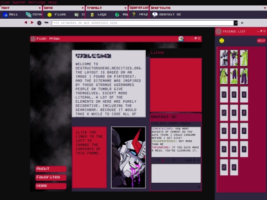 index screenshot
