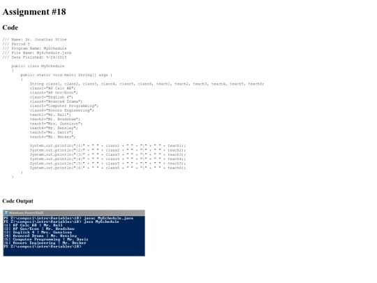 Projects/Variables/18 screenshot