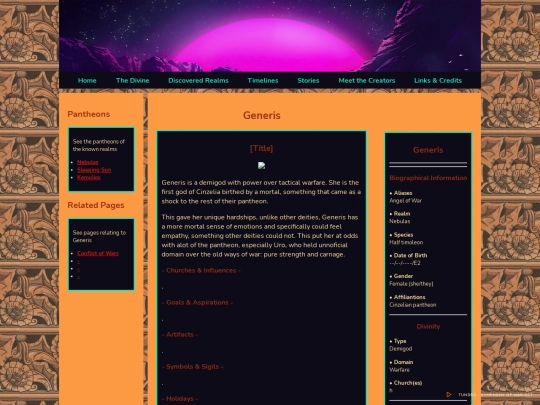 The Divine/Nebulas-Deities/Generis screenshot