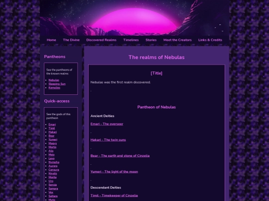 The Divine/Nebulas screenshot
