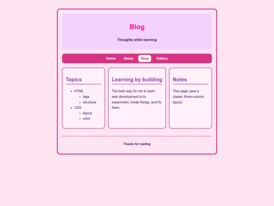 blog screenshot