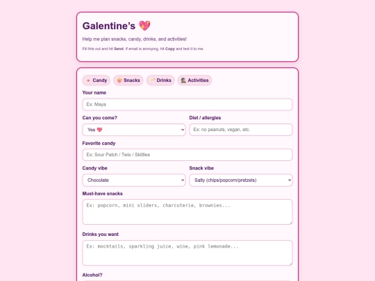 galentine screenshot
