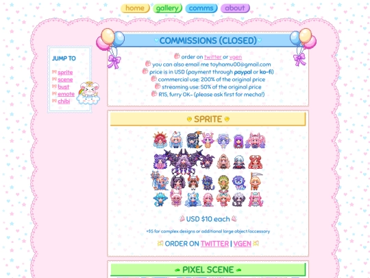 commissions screenshot