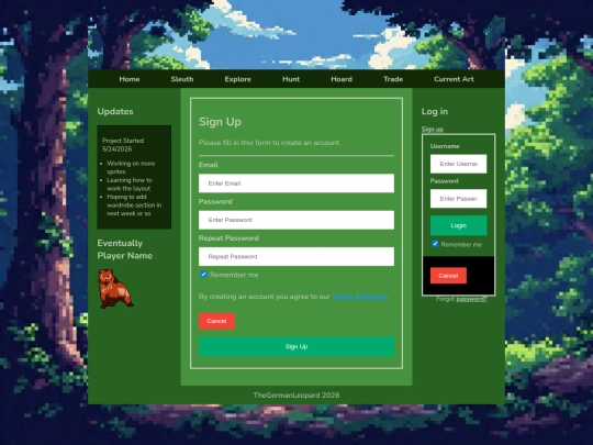 signup screenshot