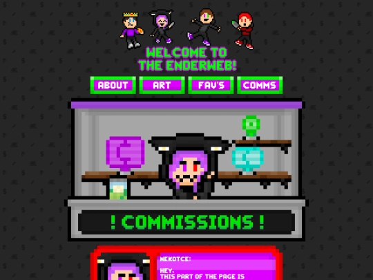 commissions screenshot
