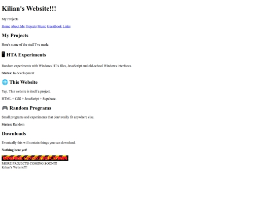 projects screenshot