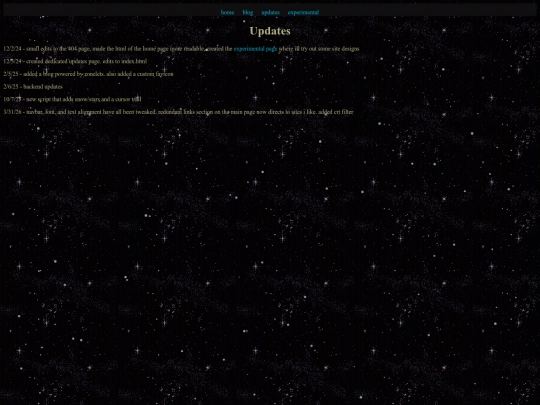 updates screenshot