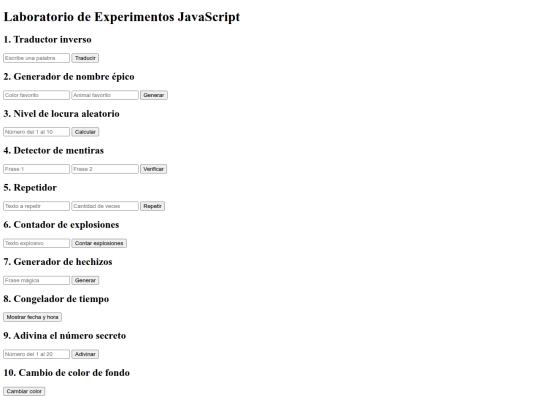 Javascript/Laboratorio/index2 screenshot