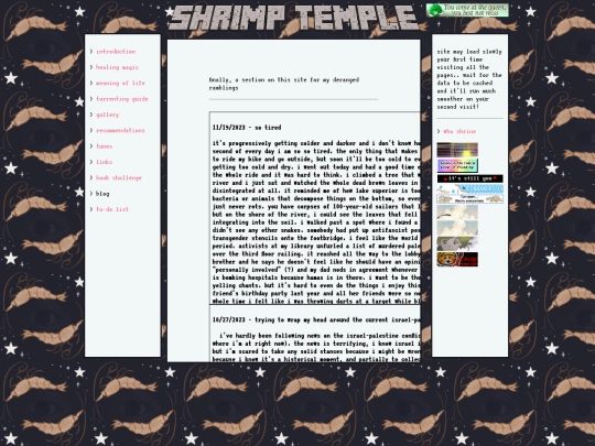 blog screenshot