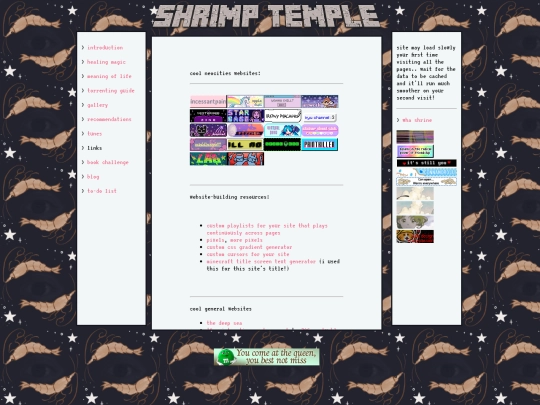 links screenshot